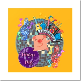 Disco Pig Posters and Art